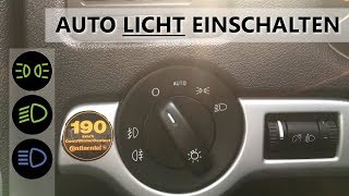 Licht am Auto einschalten  anmachen  Fahrschule  Autofahren lernen [upl. by Nynahs954]