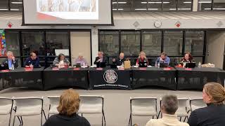 Vicksburg Community Schools Board Meetings 01152024 [upl. by Cleasta]