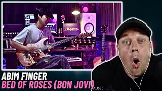 ABIM FINGER Covers Bon Jovis Bed Of Roses   First Time Reaction [upl. by Sotsirhc726]