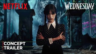 Wednesday Addams  Season 2  Concept Trailer  Netflix Series  Jenna Ortega 2025 [upl. by Ahsinrev]