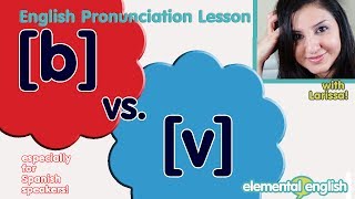 b vs v  English Pronunciation Lesson [upl. by Ardnued735]