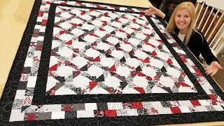 Introducing the ALMOST ZERO WASTE Jagged Xs FREE Quilt Pattern [upl. by Olihs]