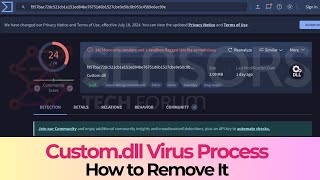 Customdll Virus Process – How to Remove It Solved [upl. by Allicserp]