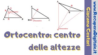 ortocentro e altezze di un triangolo [upl. by Linder]