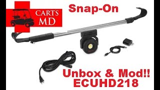 ECUHD218 SnapOn® Light UnBoxing and Modification for use on Golf Carts [upl. by Sapphire]