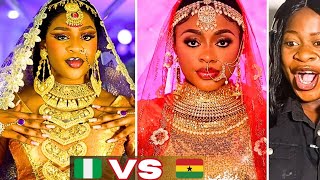 Transition Battle 🔥  Nigeria Vs Ghana  Asoka India Bridal Makeup TikTok Challenge Edition🔥 [upl. by Enelkcaj]