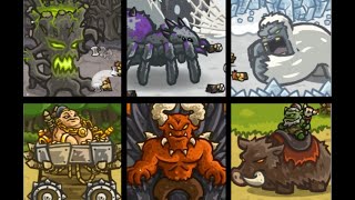 Kingdom rush  All Bosses  Ending [upl. by Fai]