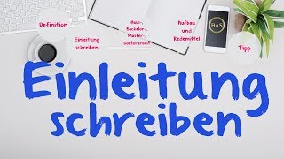 Einleitung Hausarbeit  Bachelorarbeit scheiben ✅ einfach erklärt [upl. by Kurman565]