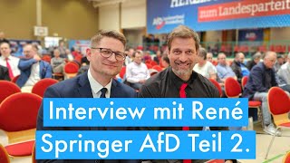 Interview mit René Springer AfD [upl. by Suedaht]