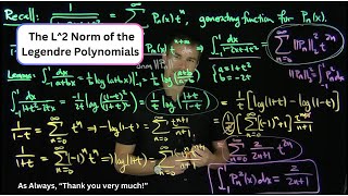 L2 Norms of the Legendre Polynomials [upl. by O'Gowan47]