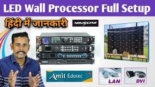 LED Wall Processor Full Setup  Setting  Wiring  NovaStar  Amit Edutec [upl. by Wooster]