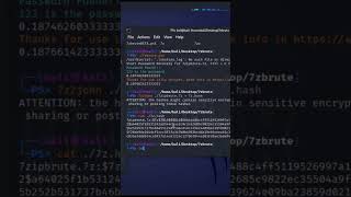 Crack 7z hash usando John The Ripper linux kalilinux seguridadinformática tutorial 7z [upl. by Aitnas]