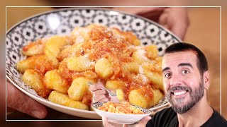 Los ÑOQUIS CASEROS mas SUAVES con SALSA 10 Puntos [upl. by Fiester]