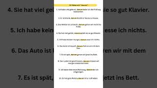 10 Sätze mit darum Deutsche Grammatik Deutsch schreiben Deutsch sprechen und hören deutsch lernen [upl. by Mordy]