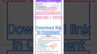 Pharmaceutics Chapter 1 History of pharmacy profession and pharmacopoeia dpharmacy1styearnotes [upl. by Airdni]