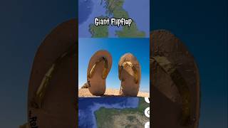 I found giant flip flops on Google map and google earth skgoogleearth googleearth map shorts [upl. by Consuela]