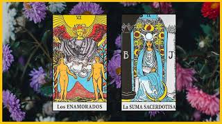 Los Enamorados y la sacerdotisa combinación Tarot [upl. by Holli]