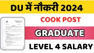 University of Delhi job Recruitment 2024 [upl. by Sidnee]