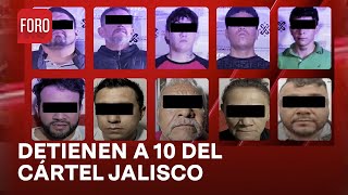 Detienen a 10 integrantes del CJNG en diversas alcaldías de la CDMX  Las Noticias [upl. by Elyrad]