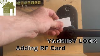 YAMIRY Lock  RF Card Set Up [upl. by Anivas5]