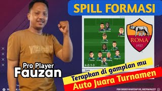 formasi Pro Player  rahasia As Roma langganan juara [upl. by Diantha]