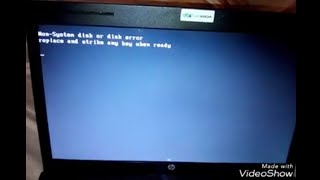 Nonsystem disk or disk error replace and strike any key when ready FIXED [upl. by Arber828]