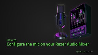 How to configure the mic on your Razer Audio Mixer [upl. by Ellirpa]