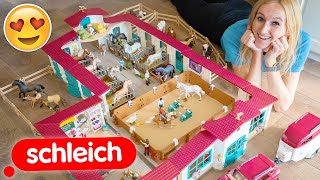 Mega SCHLEICH PAARDEN MANEGE bouwen 😱🛠 [upl. by Ardnek544]