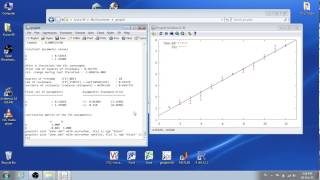 gnuplot linear fit with error bars [upl. by Atekihc]