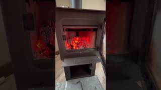 Deco Nano Drolet wood stove drolet deconanodrolet woodstove offgrid firewood cabin woodheat [upl. by Vullo106]