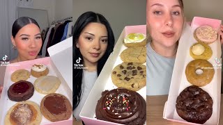 CRUMBLE COOKIES MUKBANG ASMR  TIKTOK FOOD COMPILATION  LUNA ASMR [upl. by Abrahams158]