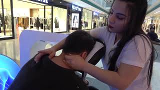 ASMR Female Chair Massage  Back Massage  Neck Massage  Body Massage l [upl. by Rist]