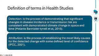 Detecting amp predicting effects of climate change on biodiversity amp health at actionable timescales [upl. by Ettenot]