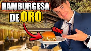 ¿A Qué SABE el ORO ¡Probando HAMBURGUESA de LUJO [upl. by Etnomed551]