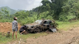 FULL VIDEO The Process of Restoring a Badly Damaged Abandoned Car [upl. by Roddie]