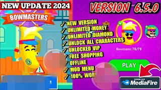 Bowmasters Mod Apk Terbaru 2024 Apk v650  Unlimited Money amp Unlock All Characters [upl. by Ttevi]