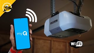 How to Connect Liftmaster Garage Door Opener to WiFi with MyQ app [upl. by Nanerb]