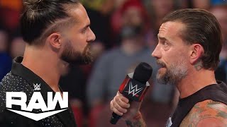 Seth Rollins is Not Happy With CM Punk  WWE Raw Highlights 7824  WWE on USA [upl. by Han]