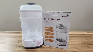 GROWNSY Baby Bottle Sterilizer Review amp Tutorial [upl. by Elawalo]