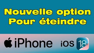 Comment éteindre iPhone iOS 18 sans le bouton [upl. by Akiaki]