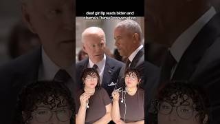 the real transcript on my desk like 👀 biden obama ethelkennedy lipreading lipreadinggirl [upl. by Acitel]