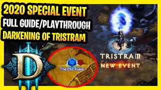 Diablo 3 Special Event Darkening of Tristram 2020 Full Guide Anniversary Event All Unlocks Pets [upl. by Aicemaj]