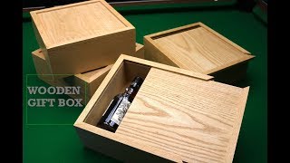 HOW TO Building a wooden sliding lid groomsmen gift box from oak Tips and tricks [upl. by Aim]