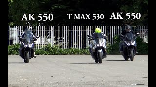 T MAX 530 Vs AK 550 BEST DRAG RACE [upl. by Batruk]