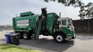 Calmet services trash truck 152 Peterbilt 320 part 168 [upl. by Navillus822]