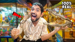 Eating Real Crocodile🥵कमज़ोर दिल वाले ना देखें  Thailand Food [upl. by Nurav]