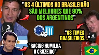 DINIZ E ARGENTINO DO CRUZEIRO ASSUSTARAM IMPRENSA ARGENTINA  PRÉVIA CRUZEIRO RACING SULAMERICANA [upl. by Lalage]