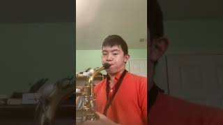 Alto sax Paganini Caprice No 24 excerpt [upl. by Sansen644]