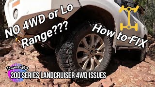 No 4wd or Centre Diff Lock  Electric Controlled Selection  200 Series  How To [upl. by Odnomar]