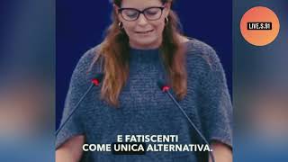 Salis Difende i Diritti degli Inquilini Intervento al Parlamento Europeo sul Blocco degli Sfratti [upl. by Towroy50]